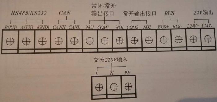 泰和安tm3501防火門監控器端子接線圖