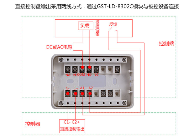 海湾控制模块接线图图片